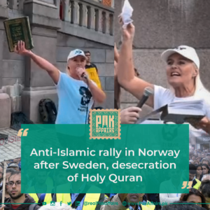 Anti-Islamic rally in Norway after Sweden desecration of Holy Quran