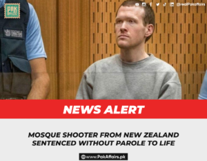 Mosque shooter from New Zealand sentenced without parole to life