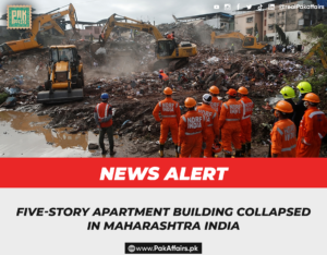 Five-story apartment building collapsed in Maharashtra India: