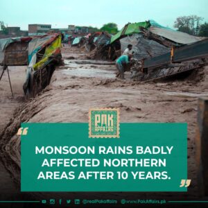 Moonsoon badly affected northern side
