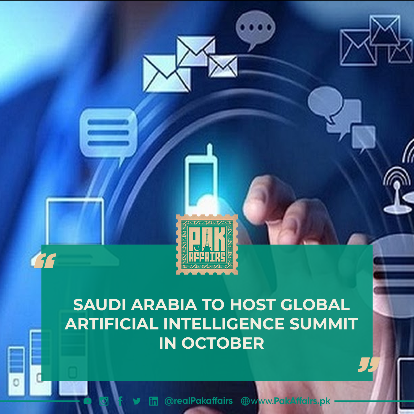 Saudi Arabia to host global Artificial Intelligence Summit