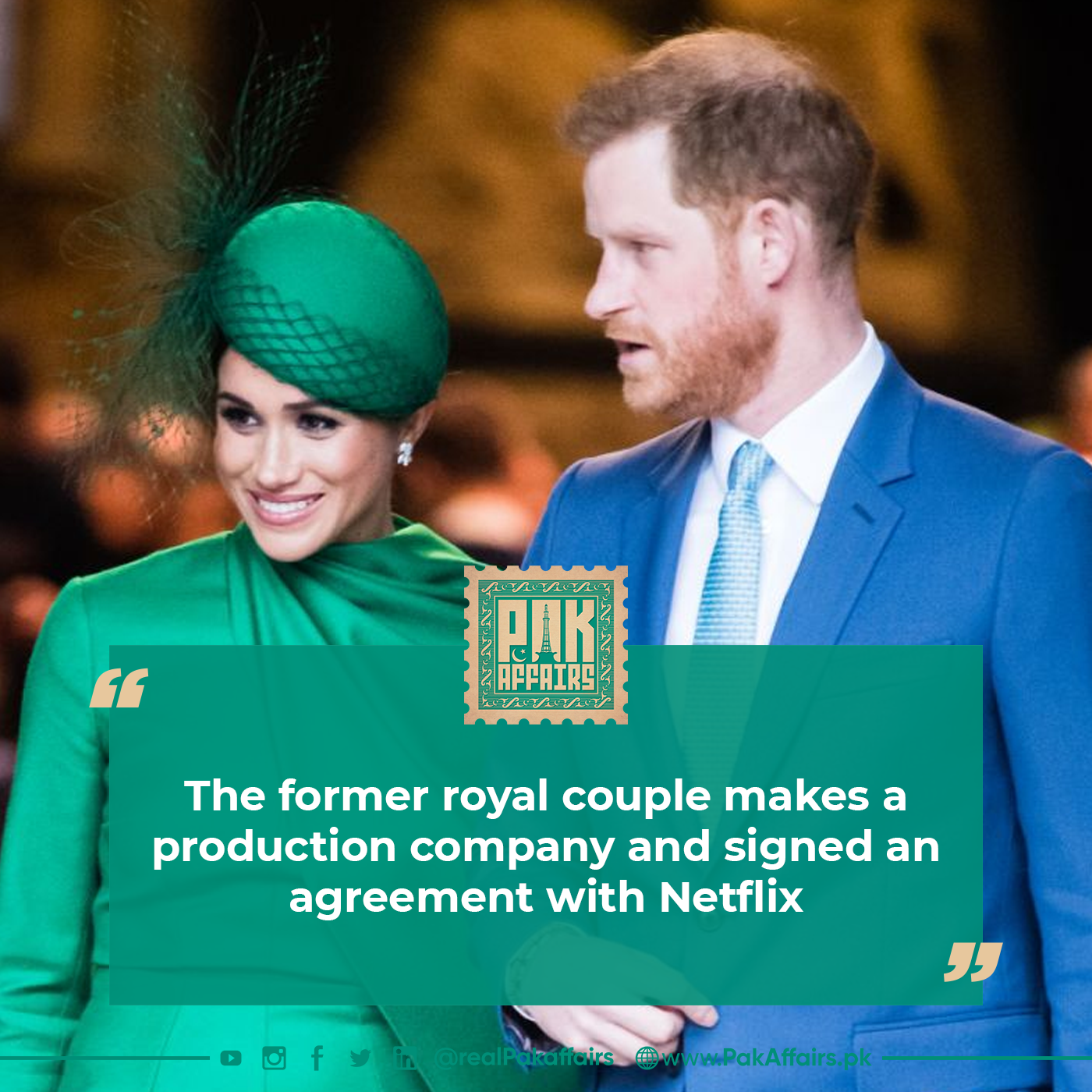 The former royal couple makes a production company and signed an agreement with Netflix