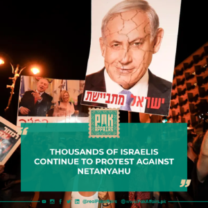 Thousands of Israelis continue to protest against Netanyahu