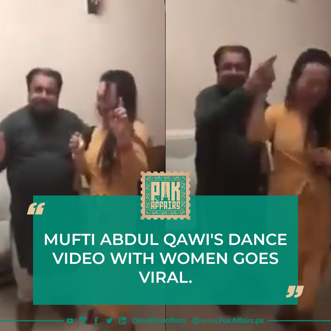 Mufti Abdul Qawi's dance video with women goes viral.
