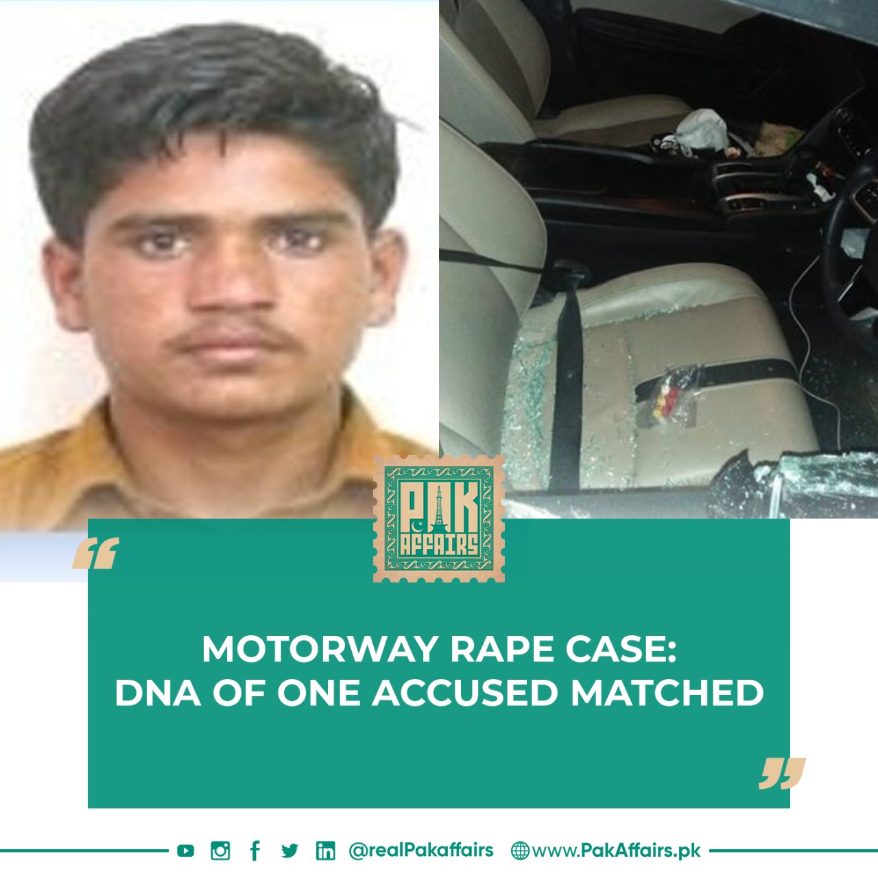 Motorway Rape case: DNA of one accused matched