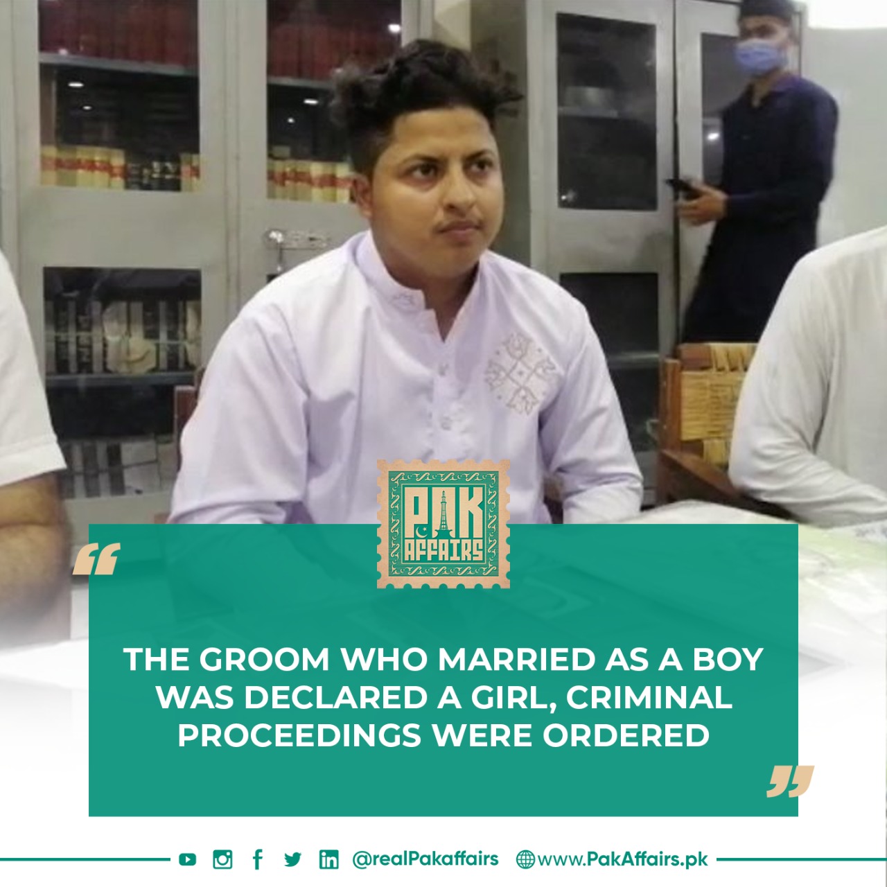 The groom who married as a boy was declared a girl, criminal proceedings were ordered.