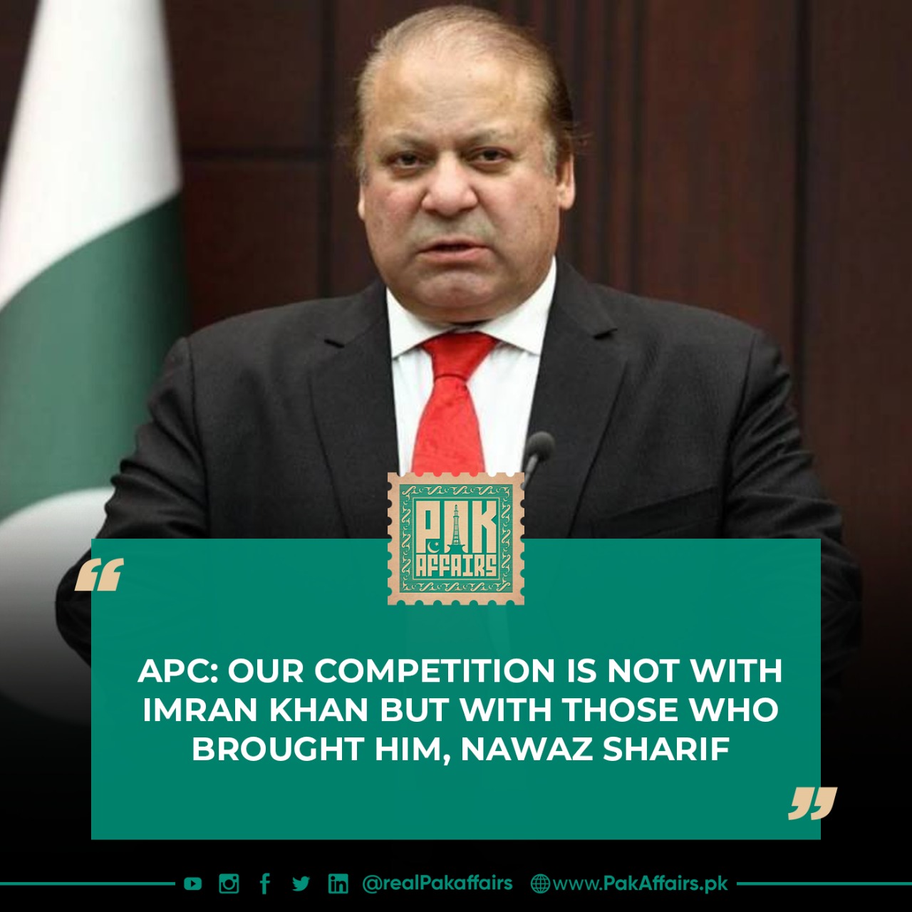 APC: Our competition is not with Imran Khan but with those who brought him, Nawaz Sharif
