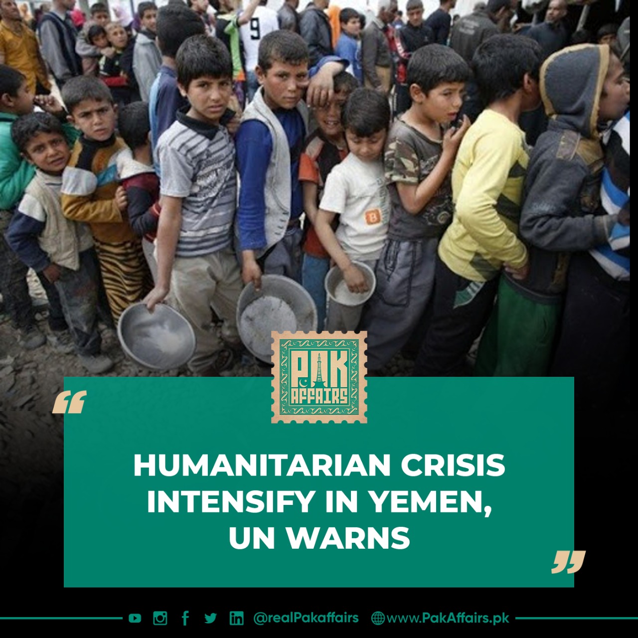 Humanitarian crisis intensifies in Yemen, UN warns