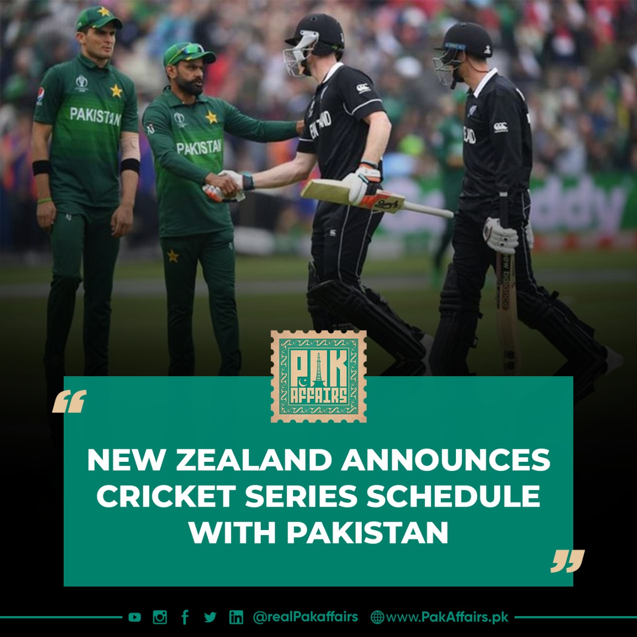 New Zealand announces Cricket series schedule with Pakistan