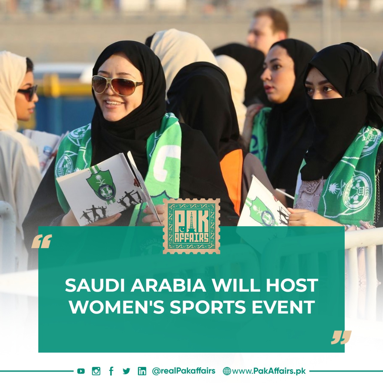 Saudi Arabia will host a women's sports event