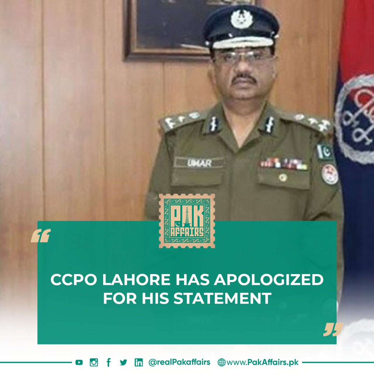 ccpo Lahore apology