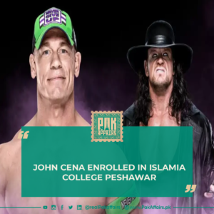 John Cena enrolled in Islamia College Peshawar