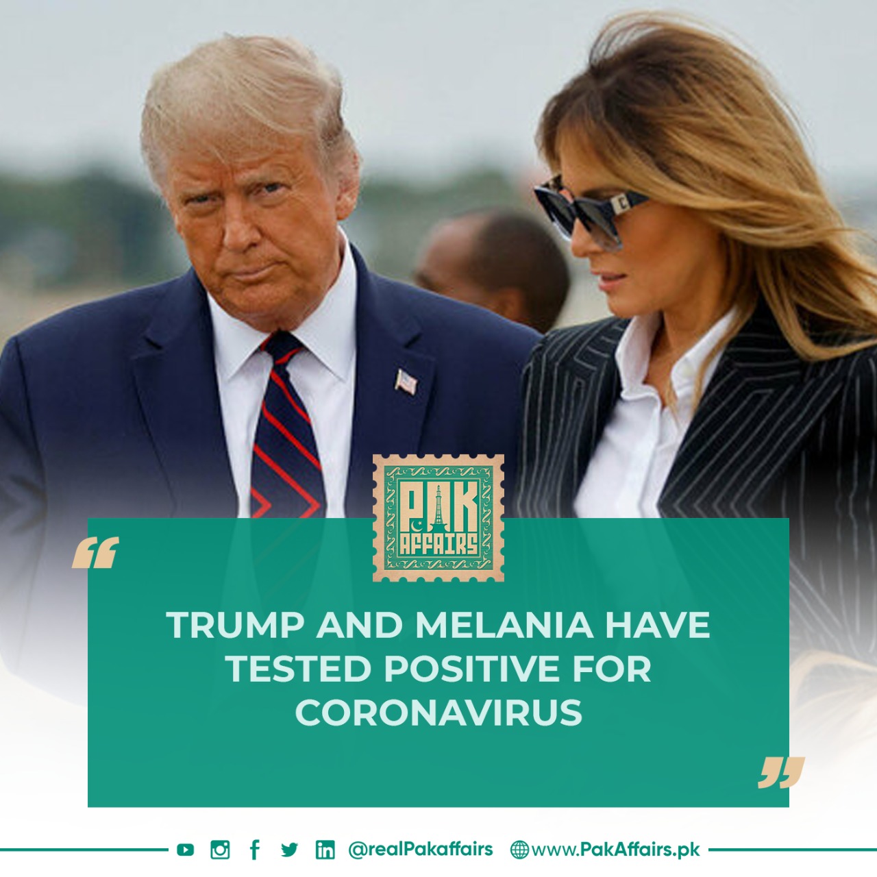 The US president and his wife have contracted the coronavirus