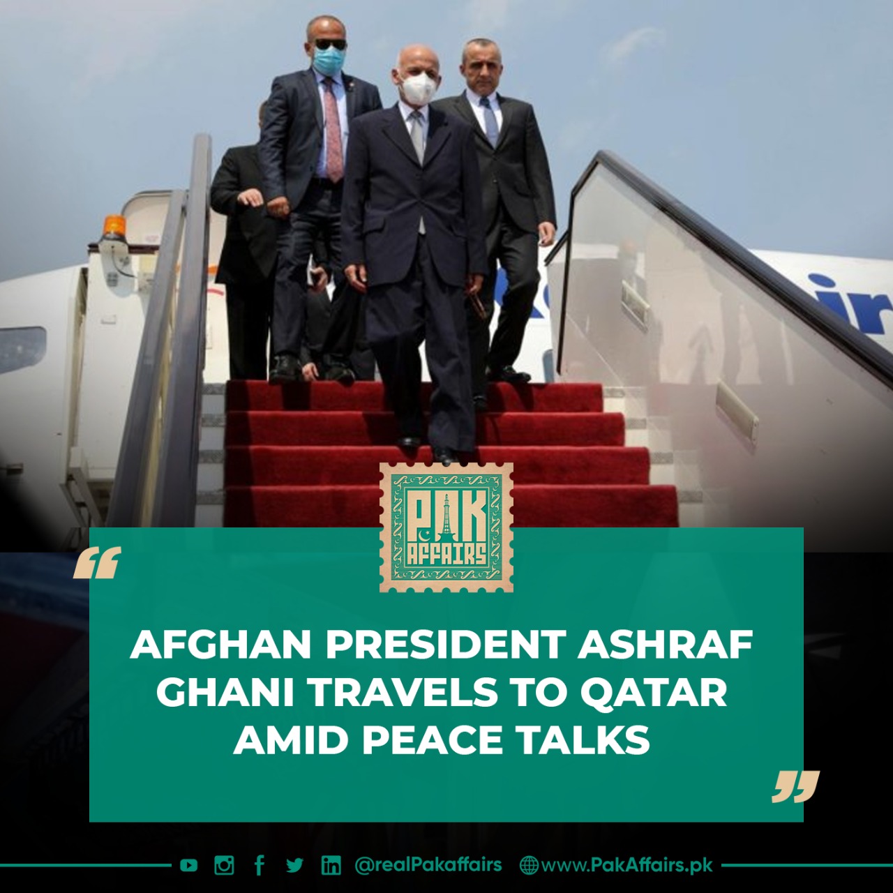 Afghan President Ashraf Ghani travels to Qatar amid peace talks