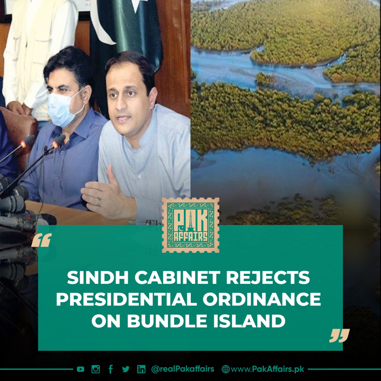Sindh cabinet rejects presidential ordinance on Bundle Island