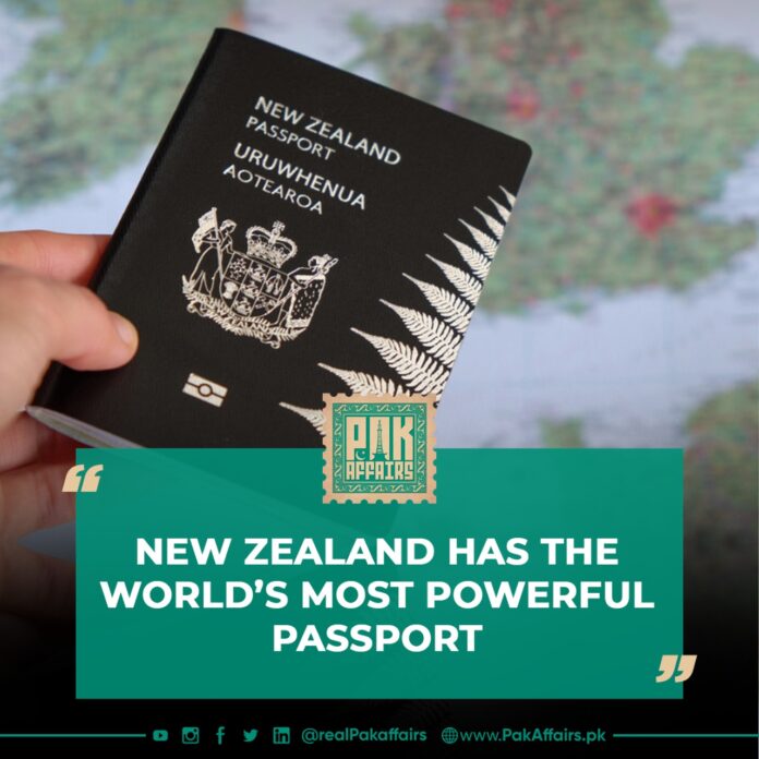 New Zealand has the world’s most powerful passport