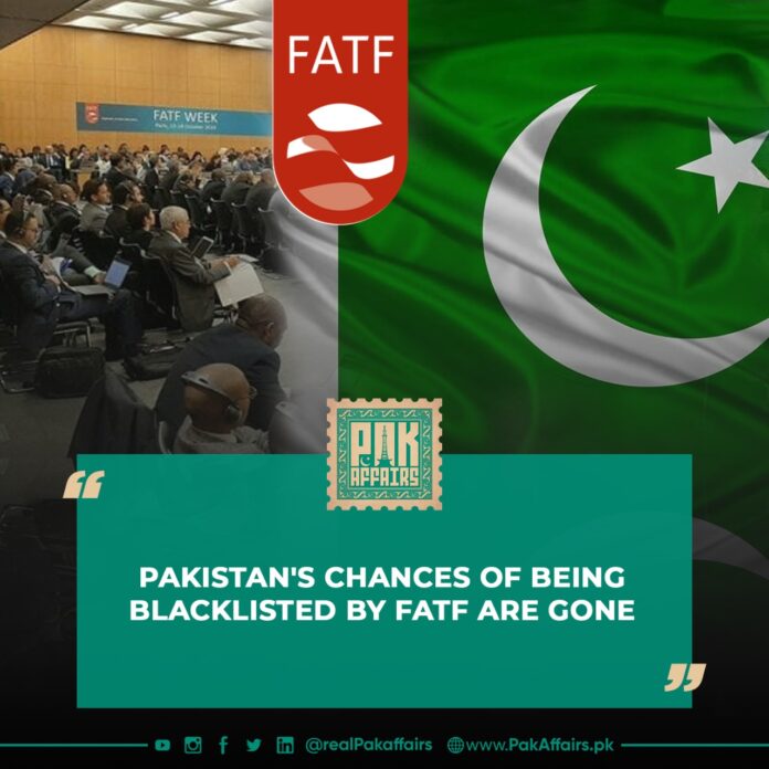 Pakistan's chances of being blacklisted by FATF are gone