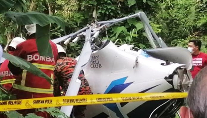 KUALA LUMPUR 2 men killed in a helicopter collide