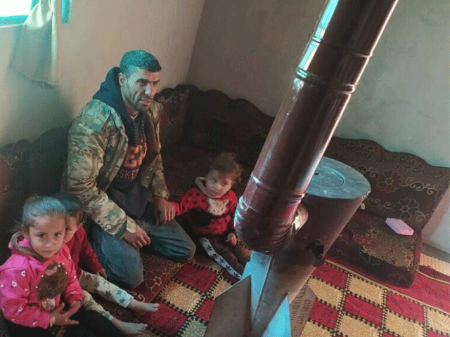 Syrians turned the missiles into heaters to escape the cold