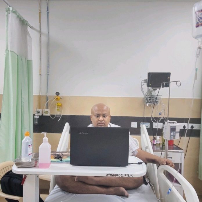 Cancer Patient Gives Job Interview from Hospital