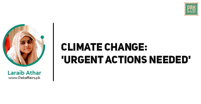 Climate change: ‘Urgent actions needed’