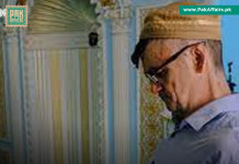 A disabled Ukrainian converted to Islam after taking shelter in a mosque during the Russian invasion of Ukrainian A disabled Ukrainian converted to Islam after taking shelter in a mosque during the Russian invasion of Ukrainian