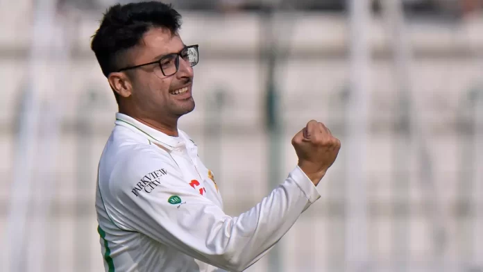 Pakistan spinner Abrar Ahmed took seven wickets on his Test debut against England