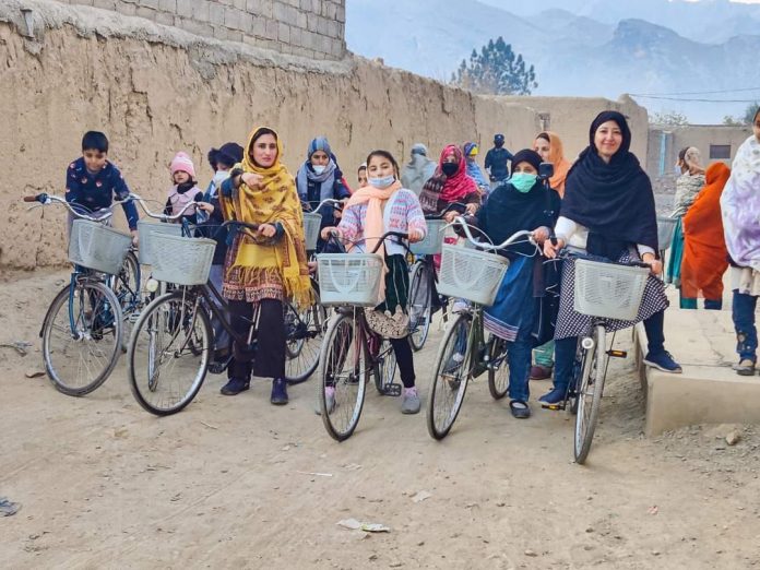 First ever Woman Cycling camp held in the History of Landi-Kotal