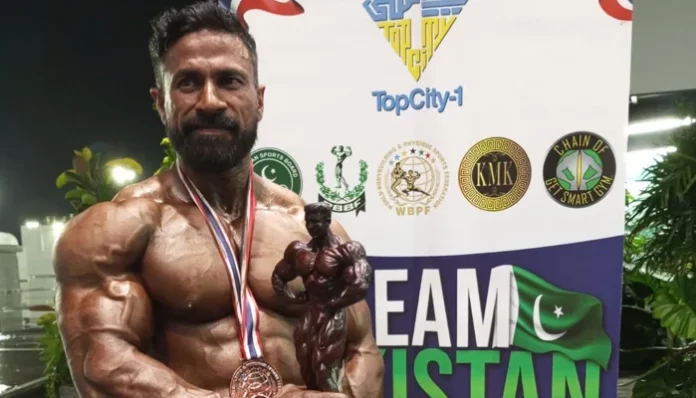 Pakistani bodybuilder wins bronze medal in World Bodybuilding Championship