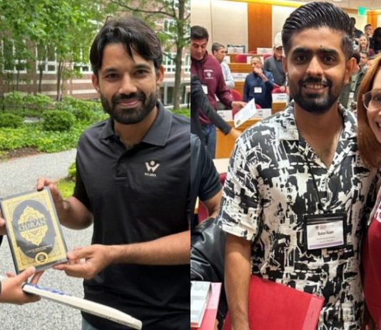 Muhammad Rizwan’s gift of Quran to his teacher at Harvard School Muhammad Rizwan's gift of Quran to his teacher at Harvard School