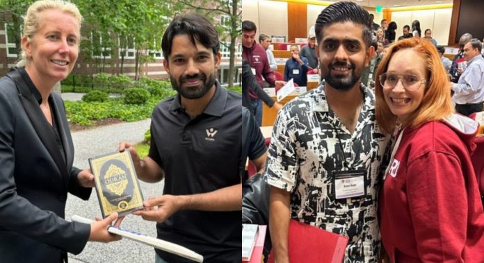 Muhammad Rizwan's gift of Quran to his teacher at Harvard School