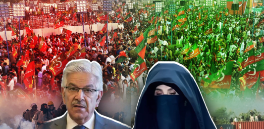 Khawaja Asif: Bushra Bibi Unwilling to Compromise Amid Ongoing Deadlock, ‘Can Smell Blood”
