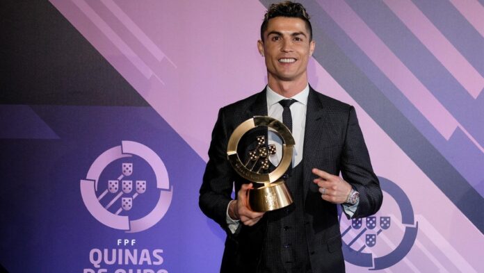 Star Footballer Cristiano Ronaldo Honored with Platinum Quinas Award