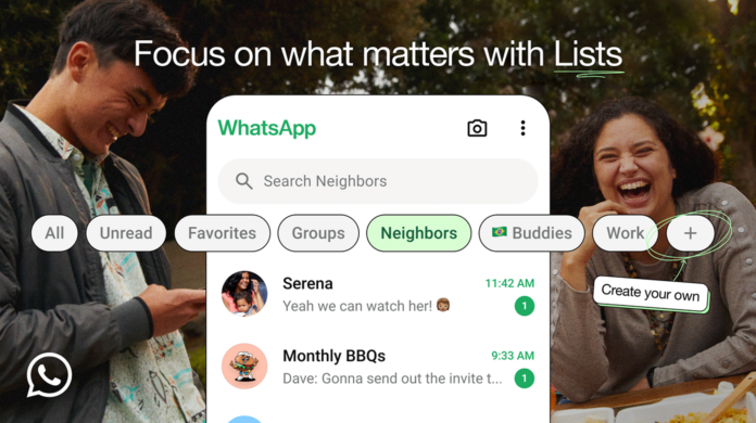 WhatsApp Introduces New Feature to Organize Chats into Multiple Categories