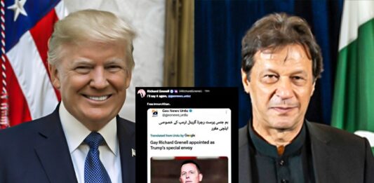 Trump aide “Richard Grenell” demands Imran Khan’s release following Geo News ‘gay’ remark Trump aide Richard Grenell demands Imran Khan's release following Geo News 'gay' remark